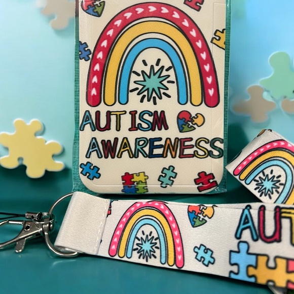 Autism Awareness Lanyard & ID Badge Holder NWOT - Picture 4 of 6